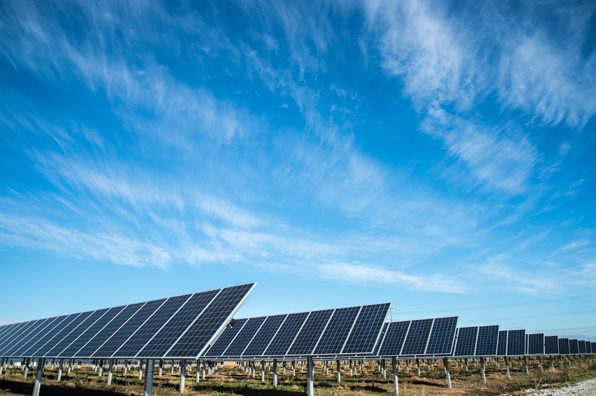 Solar panel farm installation in Kerala